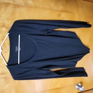 American Eagle Long Sleeve Bodysuit XL Black